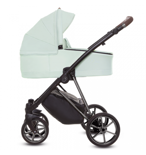 Babyactive Musse - wózek wielofunkcyjny, zestaw 2w1 z opcją 3w1 i 4w1 | Ultra Mint - Space Gray
